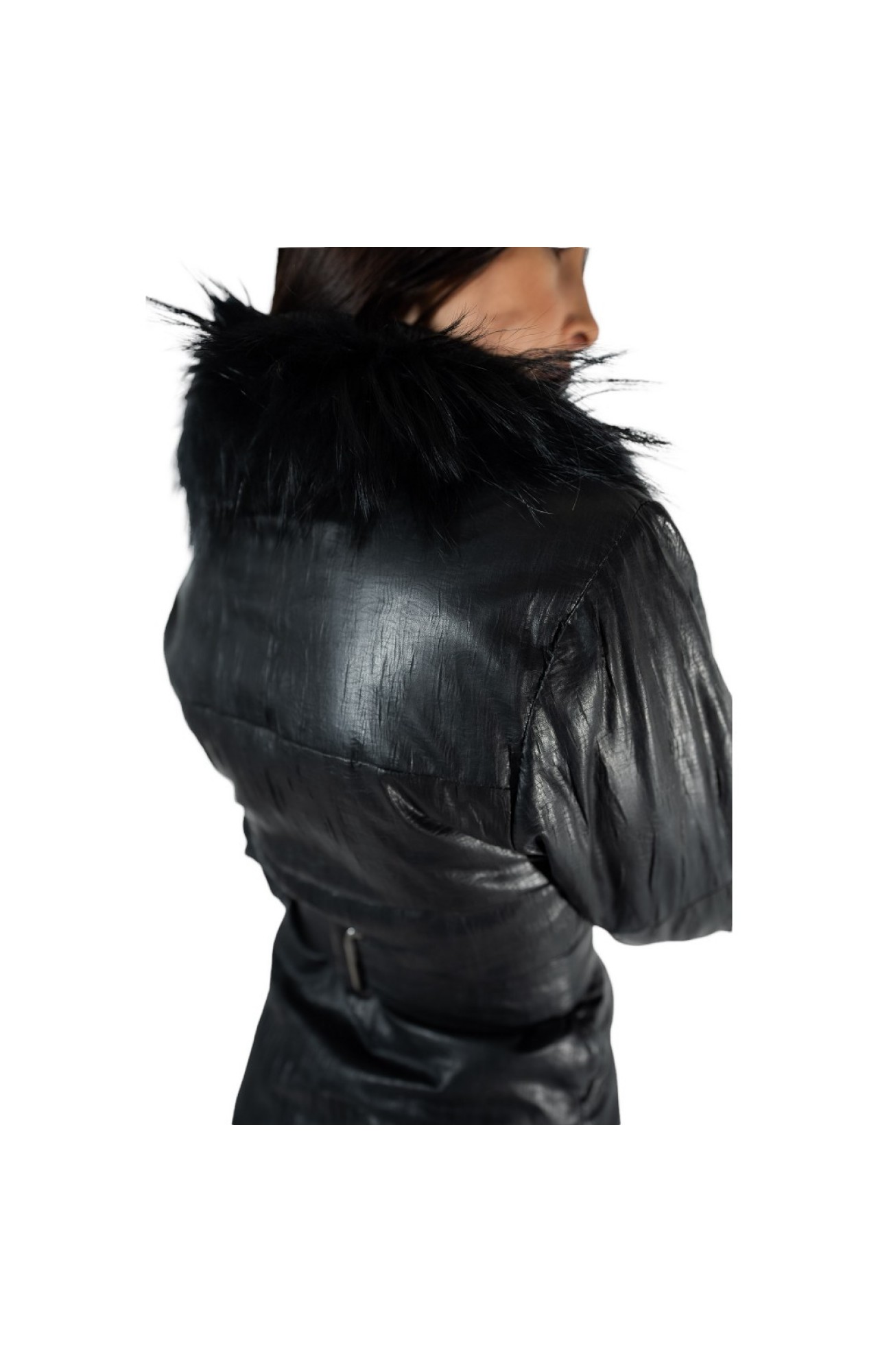 Α-361 WOMENS LEATHER JACKET BLACK 