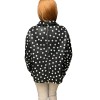 WOMENS LEATHER JACKET N-2570 BLACK