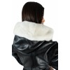 WOMEN'S LEATHER JACKET B-3469 BLACK