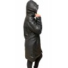 UC-100676 WOMENS LEATHER PUFFER JACKET BLACK