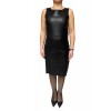 BABEL WOMENS LEATHER DRESS BLACK