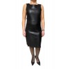 BABEL WOMENS LEATHER DRESS BLACK