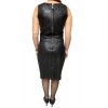 BABEL WOMENS LEATHER DRESS BLACK