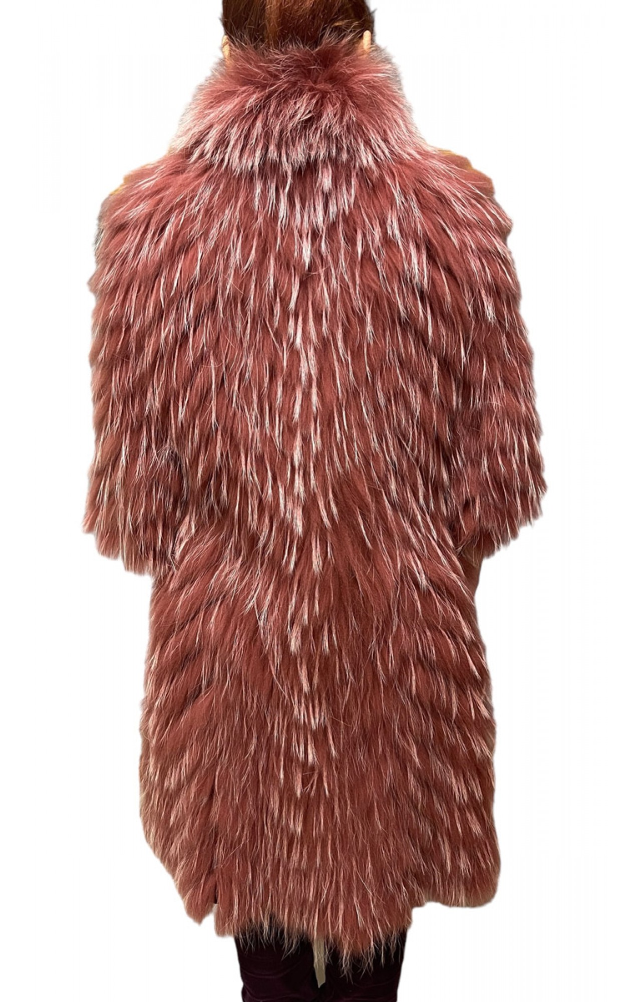 1057 WOMENS FOX FUR CINNAMON WITH WHITE HIGHLIGHTS