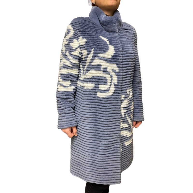 2447A ΓΥΝΑΙΚΕΙΑ ΓΟΥΝΑ REX ΜΠΛΕ/ΛΕΥΚΟ