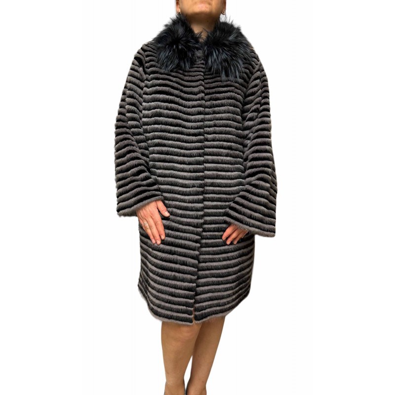 1981D WOMENS REX-MINK FUR GREY