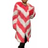 BUBBLE WOMEN FOX FUR FUCHSIA-WHITE