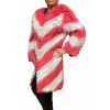 BUBBLE WOMEN FOX FUR FUCHSIA-WHITE