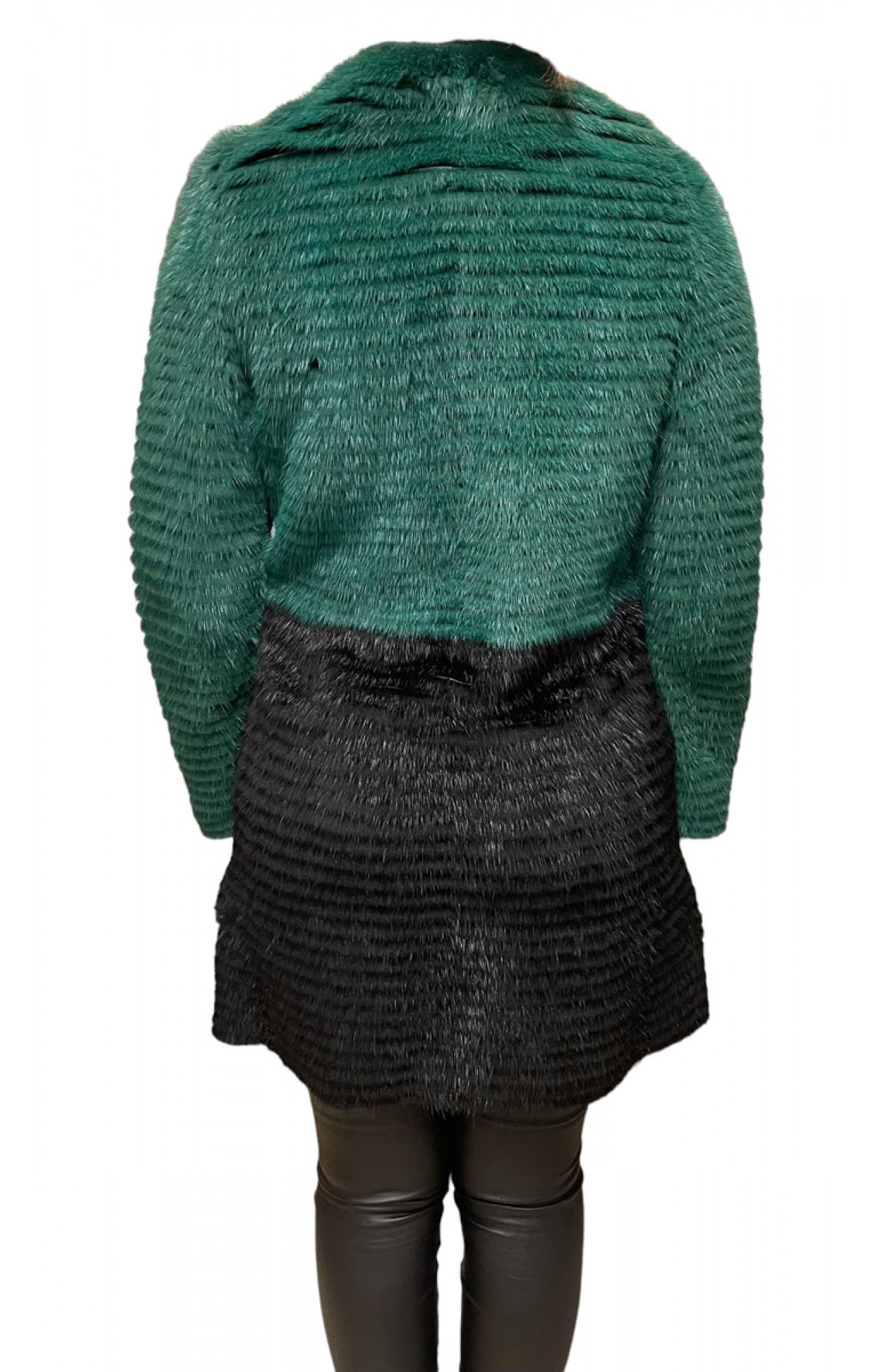 1435A WOMENS GREEN MINK FUR