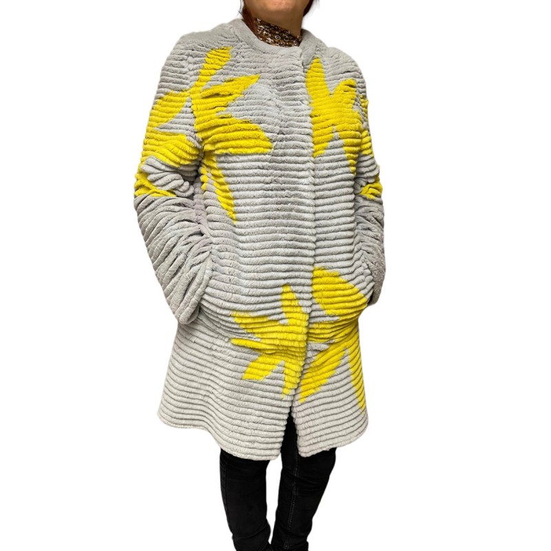 2511A  ΓΥΝΑΙΚΕΙΑ ΓΟΥΝΑ REX ΓΚΡΙ/ΚΙΤΡΙΝΟ