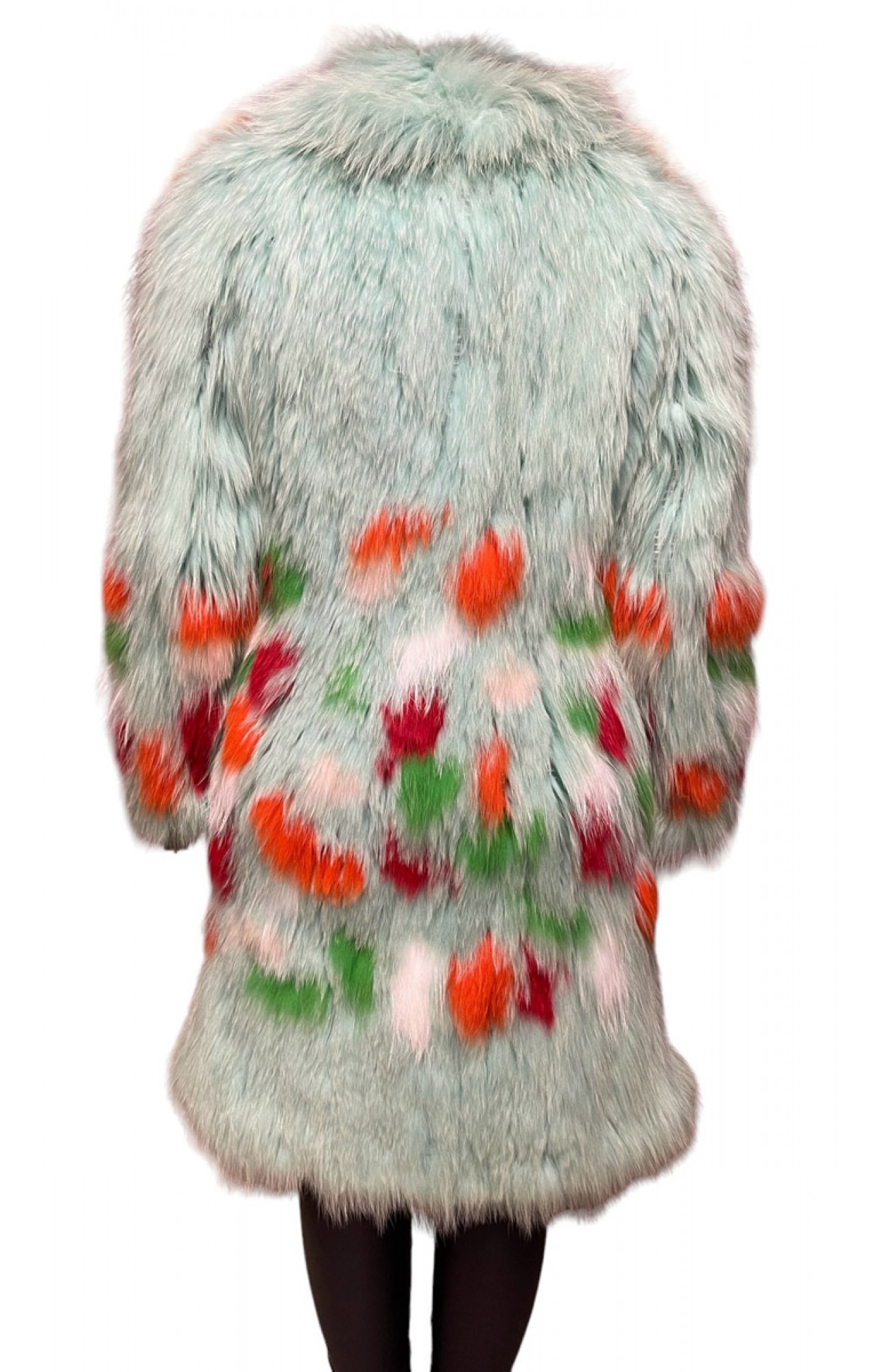 AQUA WOMENS FOX FUR GREEN