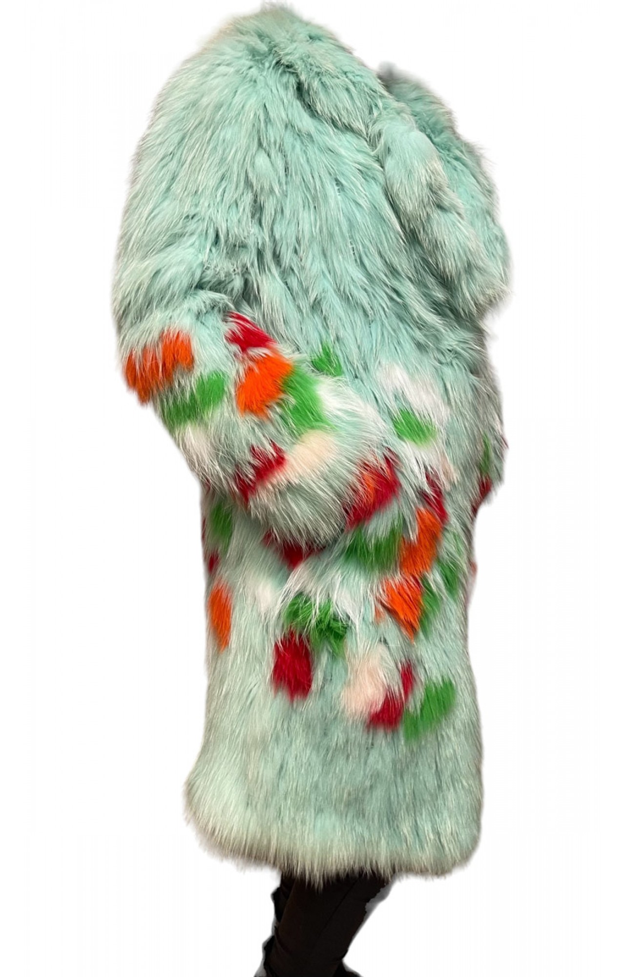 AQUA WOMENS FOX FUR GREEN