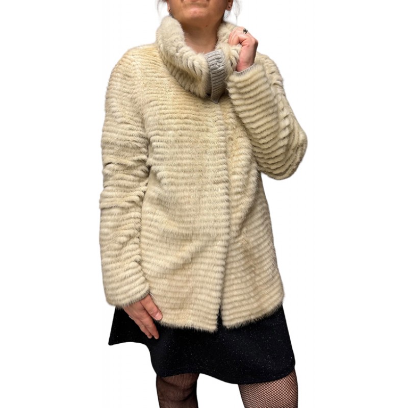 JINX WOMENS BEIGE MINK FUR