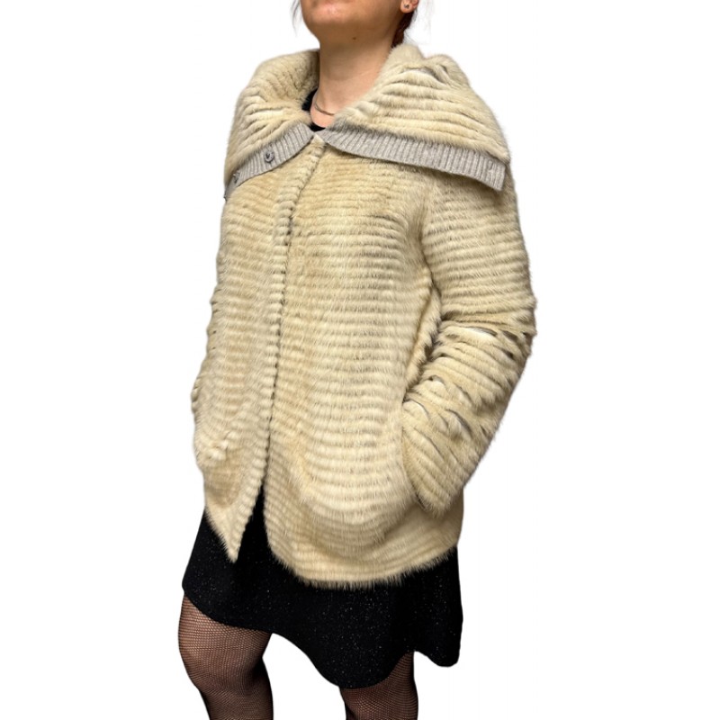 JINX WOMENS BEIGE MINK FUR