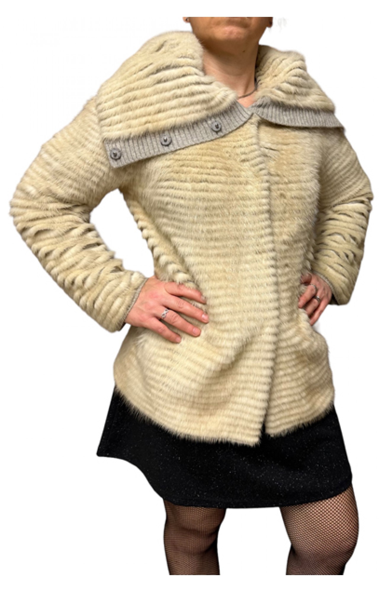JINX WOMENS BEIGE MINK FUR