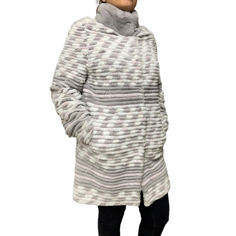 JULIETA ΓΥΝΑΙΚΕΙΑ ΓΟΥΝΑ REX ΓΚΡΙ/ΛΕΥΚΟ