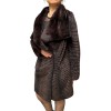 LILITH WOMENS MINK FUR BROWN