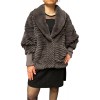 MISTY WOMENS REX FUR GREY