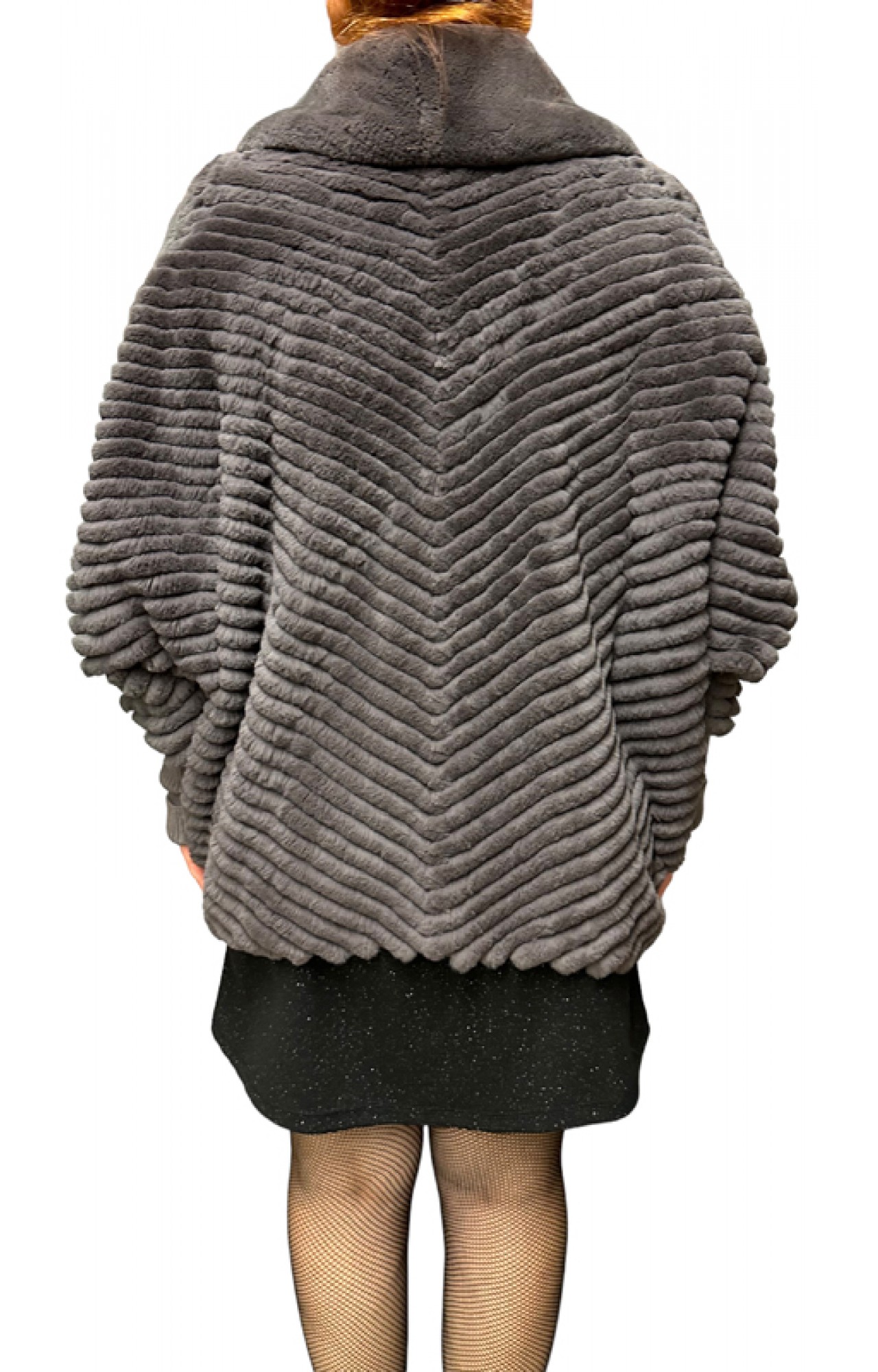 MISTY WOMENS REX FUR GREY