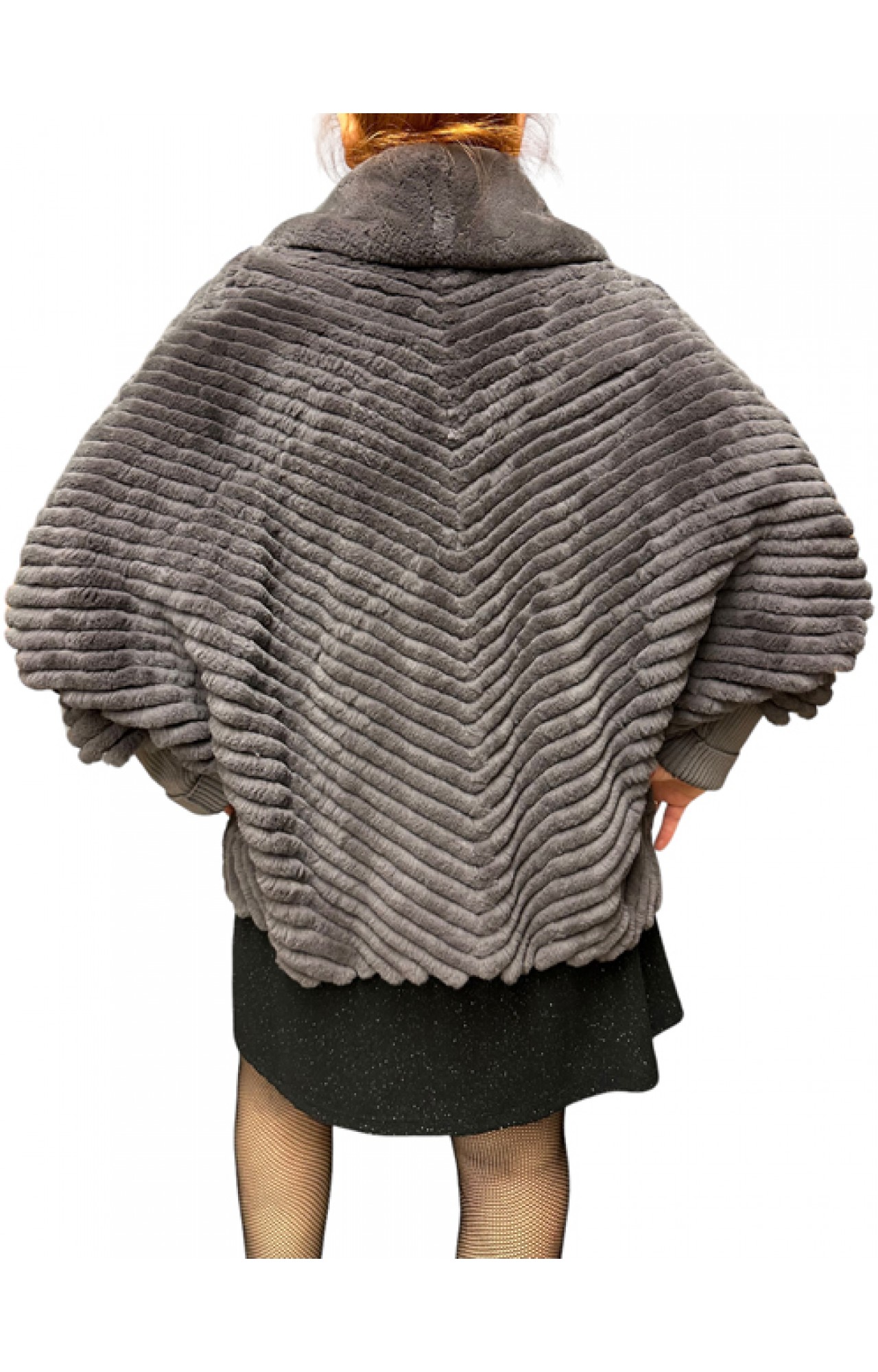 MISTY WOMENS REX FUR GREY