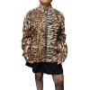 ROSALIA WOMENS LEOPARD FUR JACKET