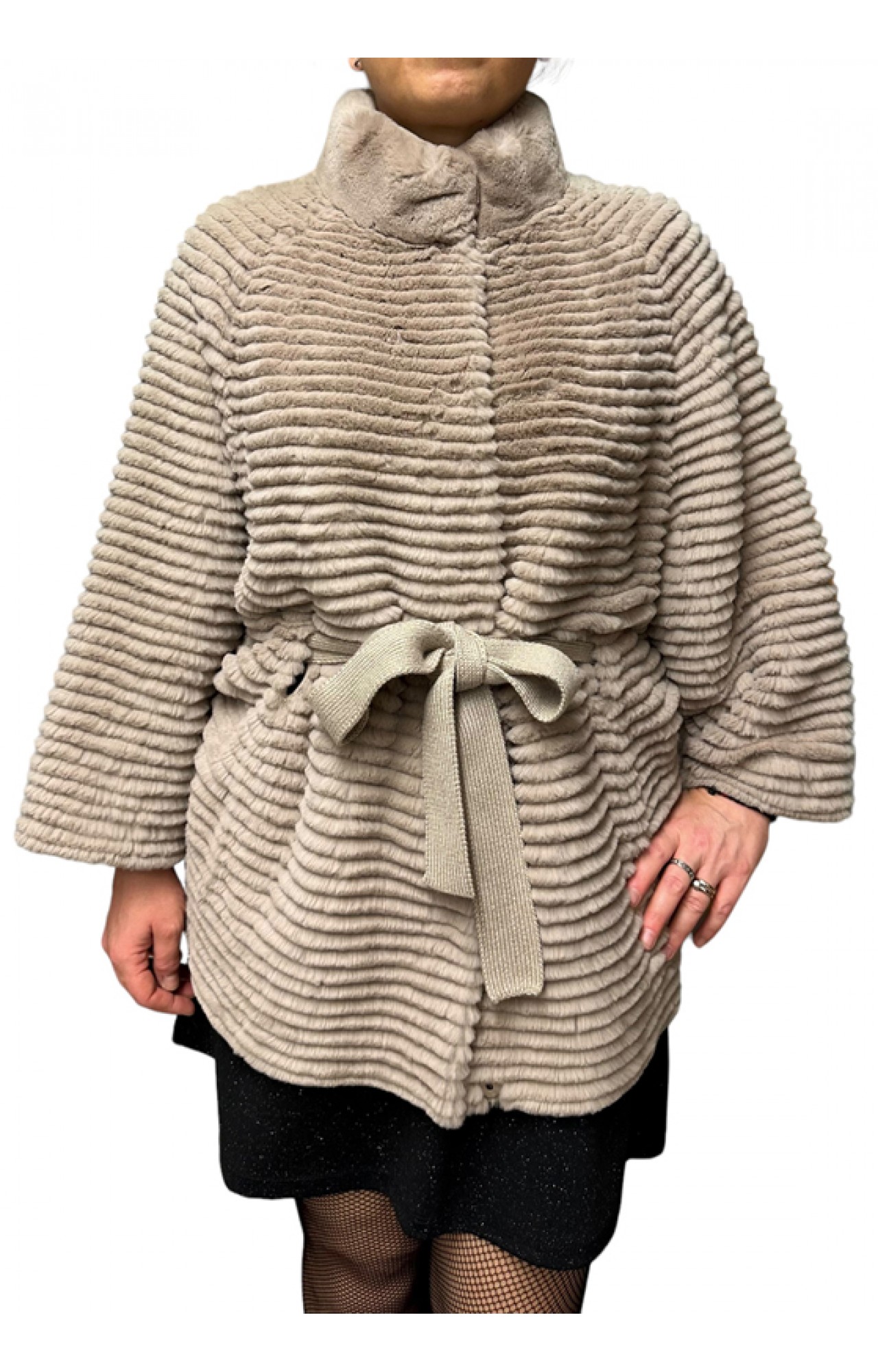 RUBY WOMENS FUR REX BEIGE