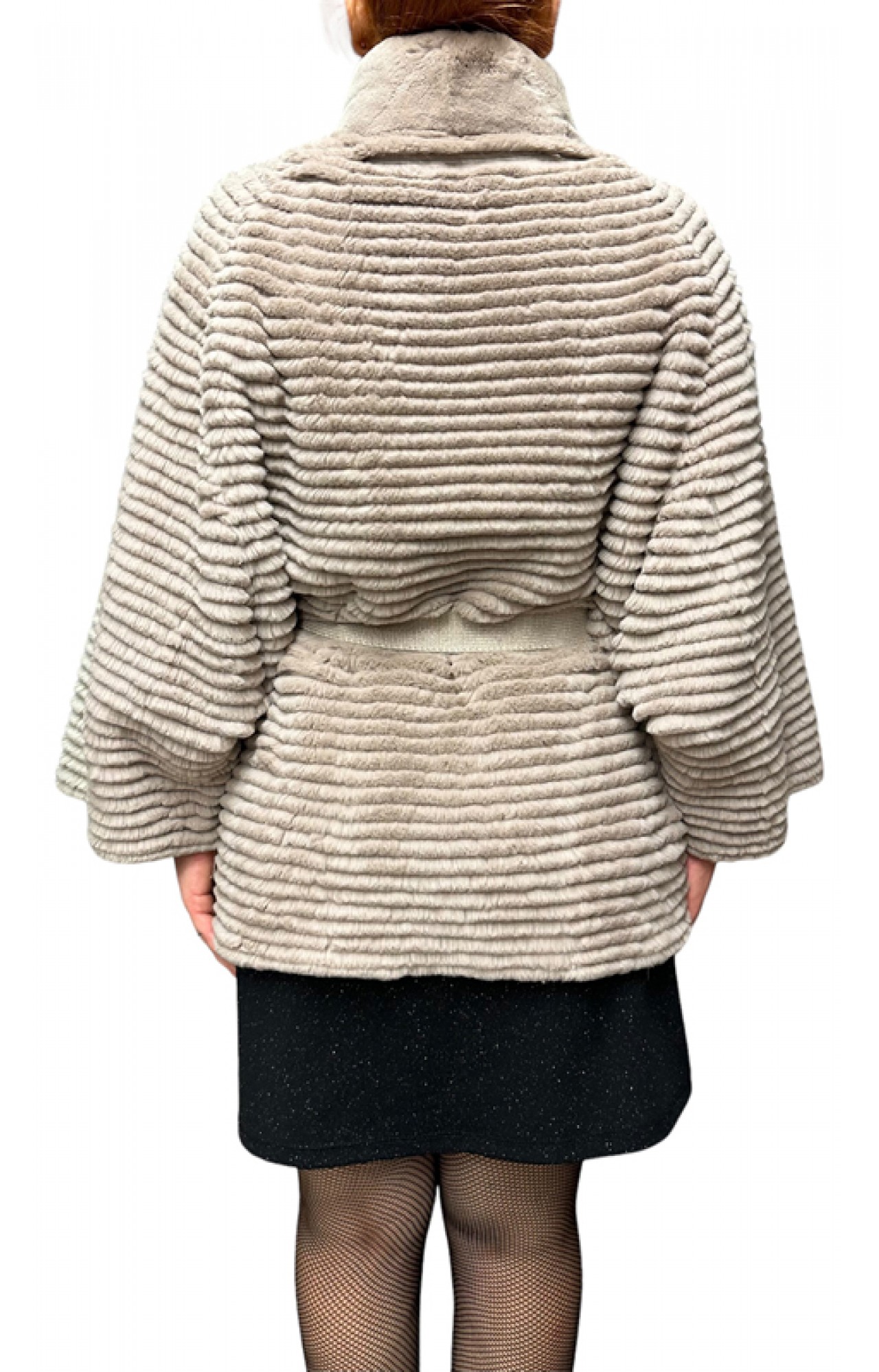 RUBY WOMENS FUR REX BEIGE