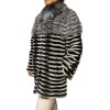  1617A WOMENS FOX FUR-REX GREY-BLACK