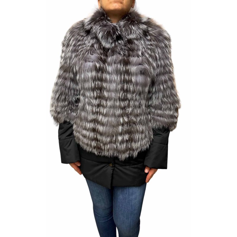  STAZIE WOMENS GREY FOX FUR