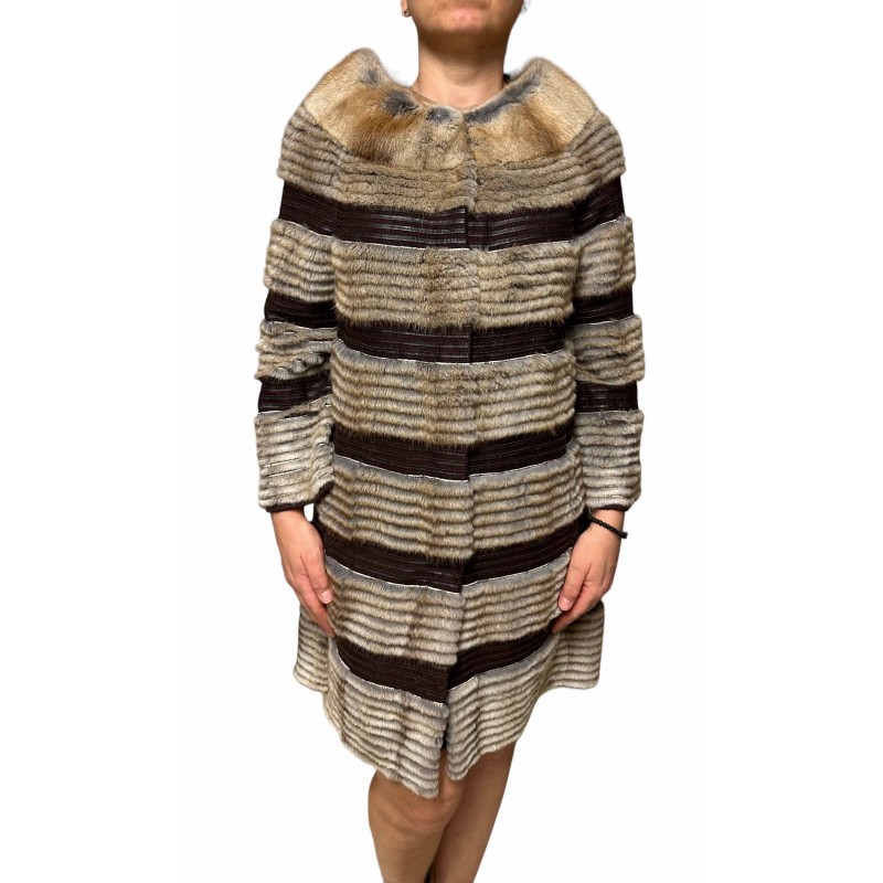 1001B ΓΥΝΑΙΚΕΙΑ ΓΟΥΝΑ MINK ΜΠΕΖ