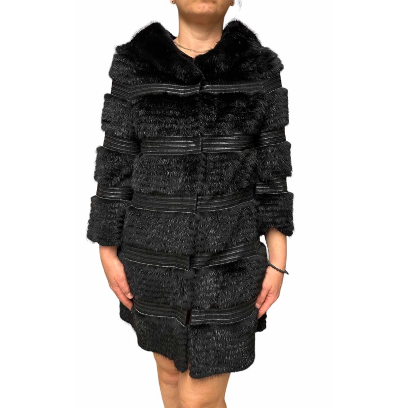 1001B ΓΥΝΑΙΚΕΙΑ ΓΟΥΝΑ MINK ΜΑΥΡΗ