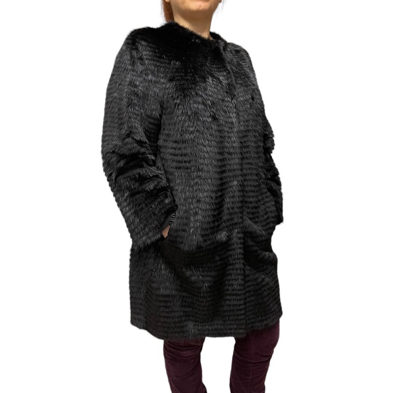 1010 ΓΥΝΑΙΚΕΙΑ ΓΟΥΝΑ ΜΑΥΡΗ MINK