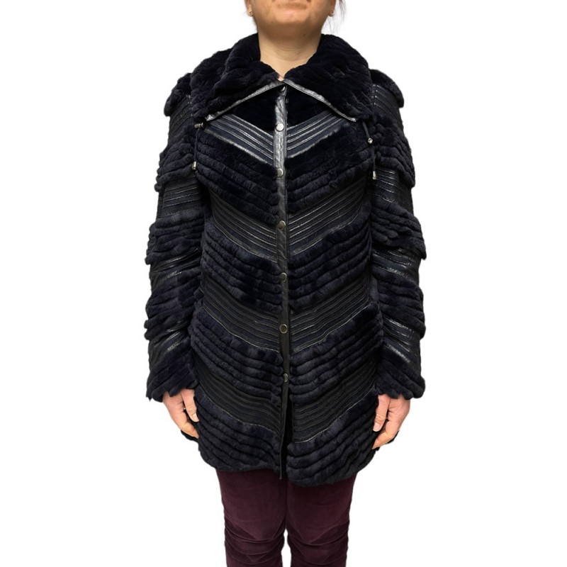 1107B-BLUE ΓΥΝΑΙΚΕΙΑ ΓΟΥΝΑ REX ΣΚΟΥΡΟ ΜΠΛΕ