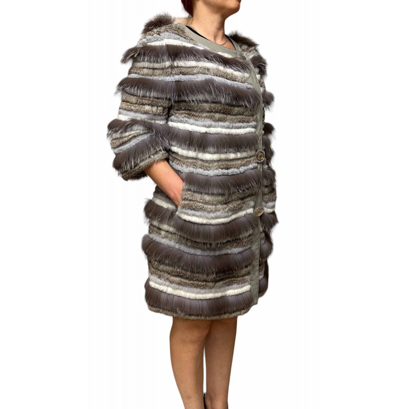 1219A ΓΥΝΑΙΚΕΙΑ ΓΟΥΝΑ REX-ΑΛΕΠΟΥ ΓΚΡΙ