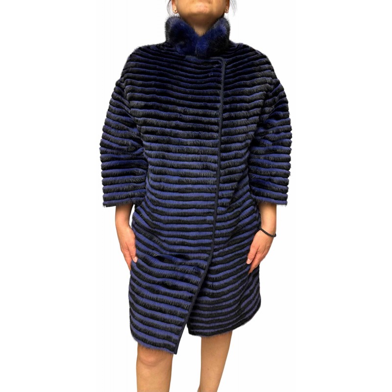 1297Q ΓΥΝΑΙΚΕΙΑ ΓΟΥΝΑ MINK-REX ΜΩΒ-ΜΑΥΡΟ