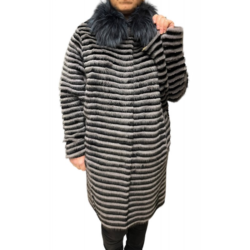 1981A ΓΥΝΑΙΚΕΙΑ ΓΟΥΝΑ REX-MINK ΓΚΡΙ