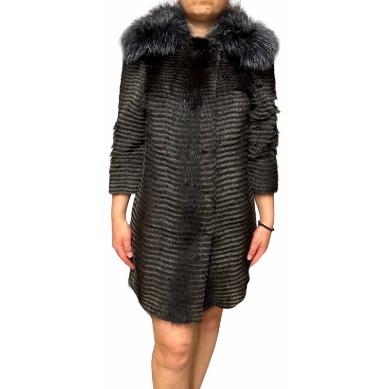 2018A ΓΥΝΑΙΚΕΙΑ ΓΟΥΝΑ MINK ΑΝΘΡΑΚΙ