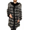 2136A WOMENS REX-FOX FUR BLACK