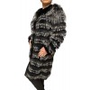 2136A WOMENS REX-FOX FUR BLACK