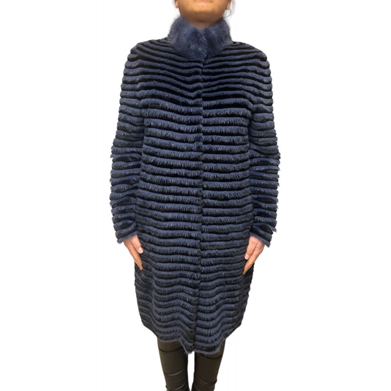 2290A ΓΥΝΑΙΚΕΙΑ ΓΟΥΝΑ REX-MINK ΜΠΛΕ