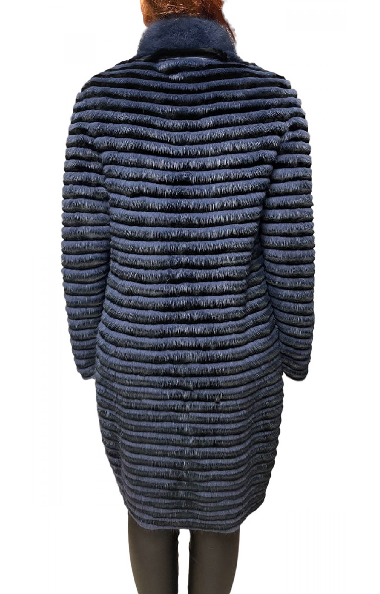 2290A WOMENS REX-MINK FUR BLUE
