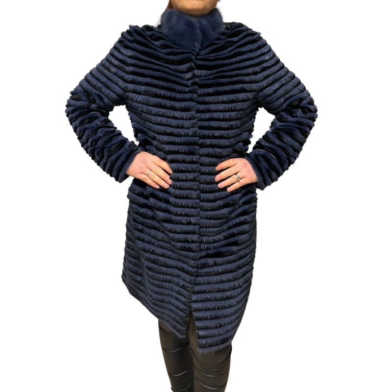 2290A ΓΥΝΑΙΚΕΙΑ ΓΟΥΝΑ REX-MINK ΜΠΛΕ