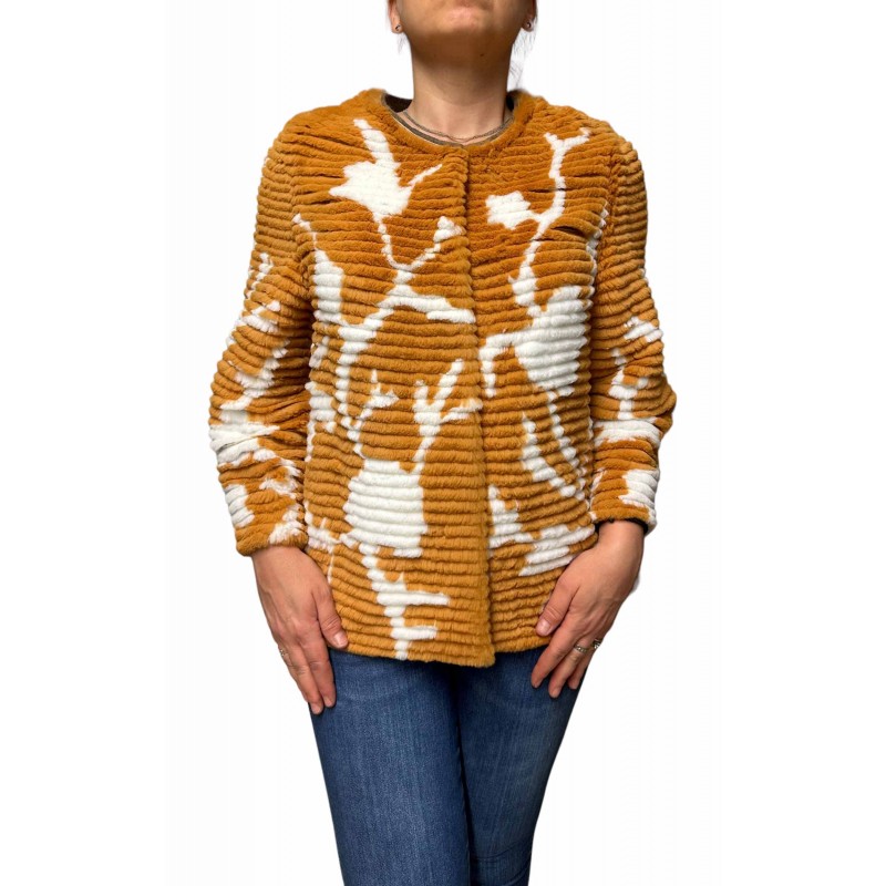 2406B ΓΥΝΑΙΚΕΙΑ ΚΟΝΤΗ ΓΟΥΝΑ REX ΠΟΡΤΟΚΑΛΙ-ΛΕΥΚΟ