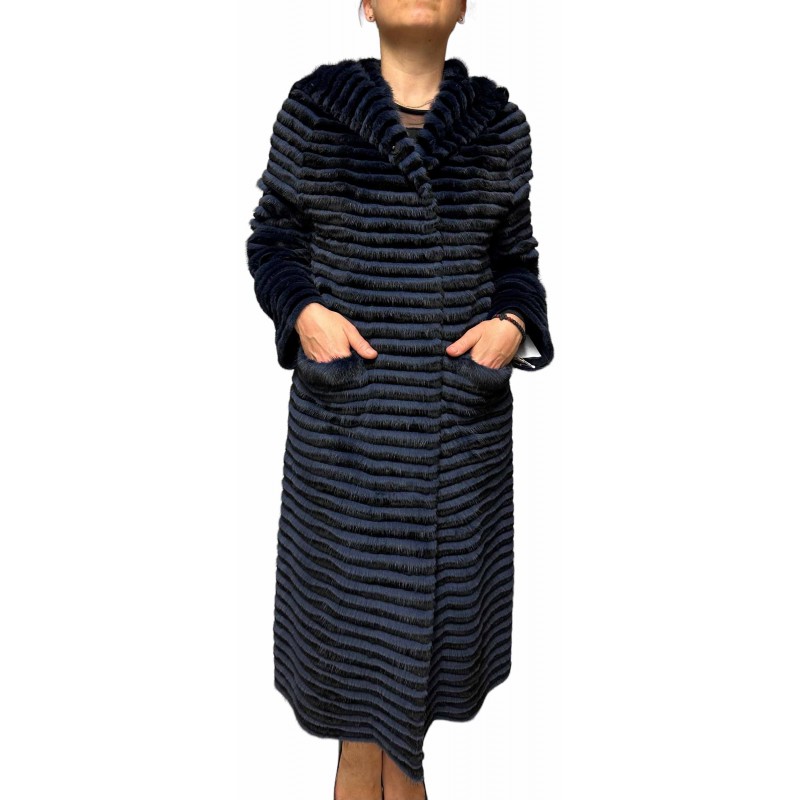 2508A WOMENS MINK-REX FUR BLUE