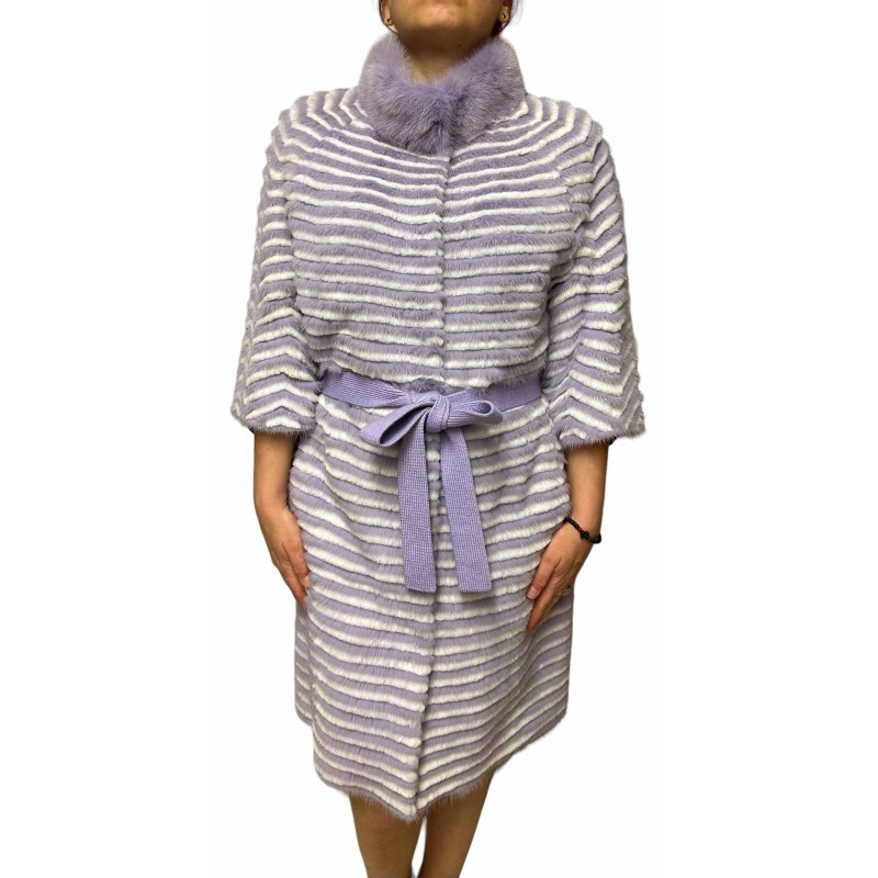 821 ΓΥΝΑΙΚΕΙΑ ΓΟΥΝΑ MINK-REX ΛΙΛΑ-ΛΕΥΚΟ