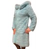 AQUARIUM WOMEN REX-MINK FUR LT BLUE