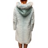 AQUARIUM WOMEN REX-MINK FUR LT BLUE