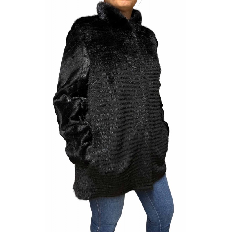 DAELYN ΓΥΝΑΙΚΕΙΑ ΓΟΥΝΑ MINK ΜΑΥΡΗ DAELYN ΓΥΝΑΙΚΕΙΑ ΓΟΥΝΑ MINK ΜΑΥΡΗ