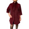 DENYSSE WOMENS REX FUR BORDEAUX