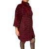 DENYSSE WOMENS REX FUR BORDEAUX